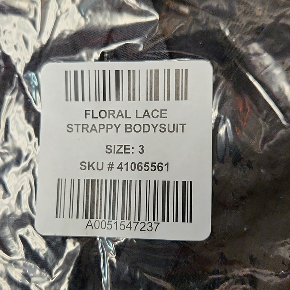 ❤️NWT VINTAGE TORRID LINGERIE BODYSUIT - BLACK - STRAPPY FLORAL LACE - PLUS SIZE - Picture 6 of 12